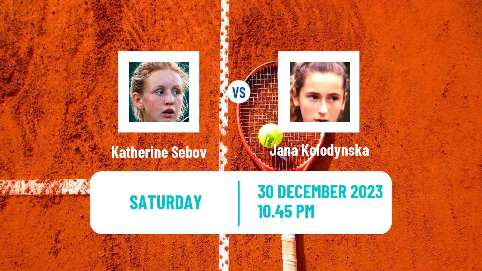 Tennis Canberra Challenger Women Katherine Sebov - Jana Kolodynska