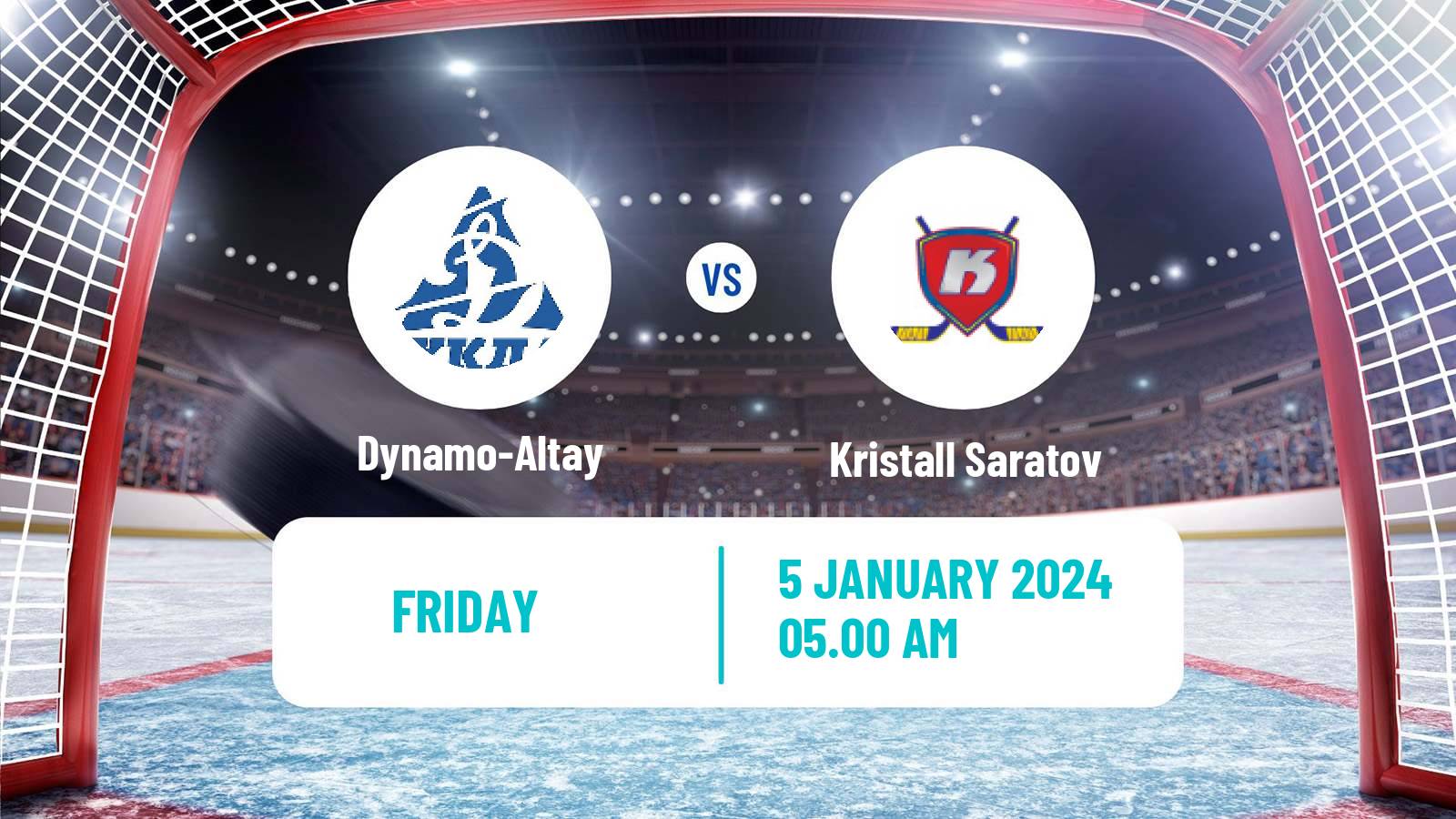 Hockey VHL Dynamo-Altay - Kristall Saratov