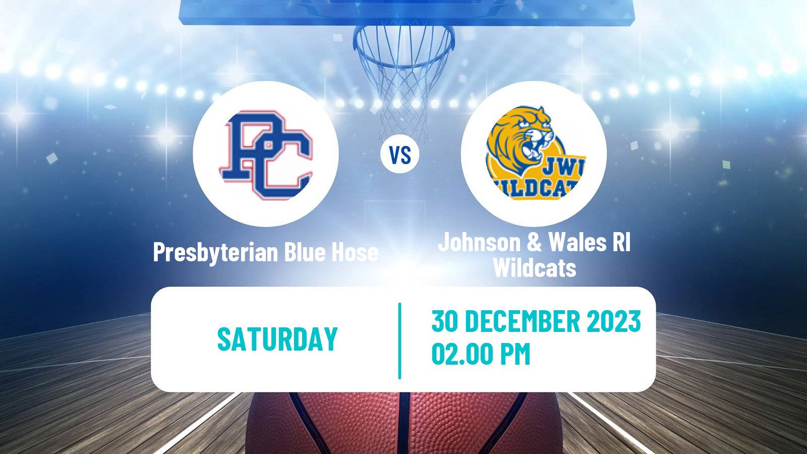 Basketball NCAA College Basketball Presbyterian Blue Hose - Johnson & Wales RI Wildcats