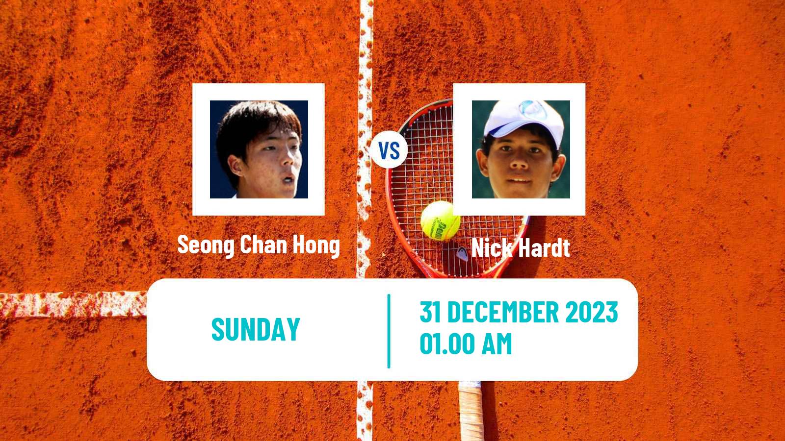 Tennis Nonthaburi Challenger Men Seong Chan Hong - Nick Hardt