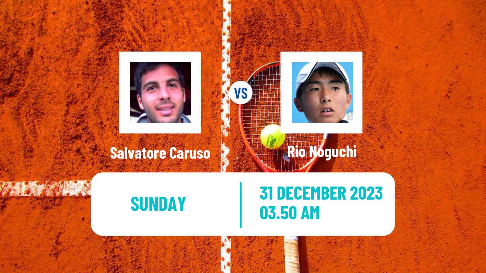 Tennis Nonthaburi Challenger Men Salvatore Caruso - Rio Noguchi