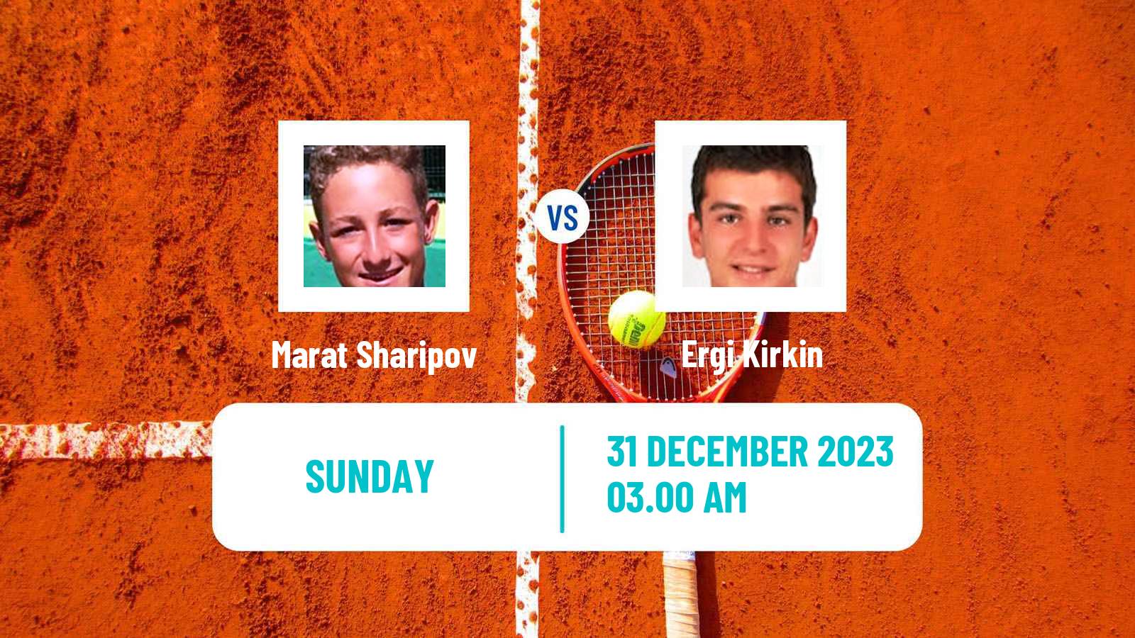Tennis Nonthaburi Challenger Men Marat Sharipov - Ergi Kirkin