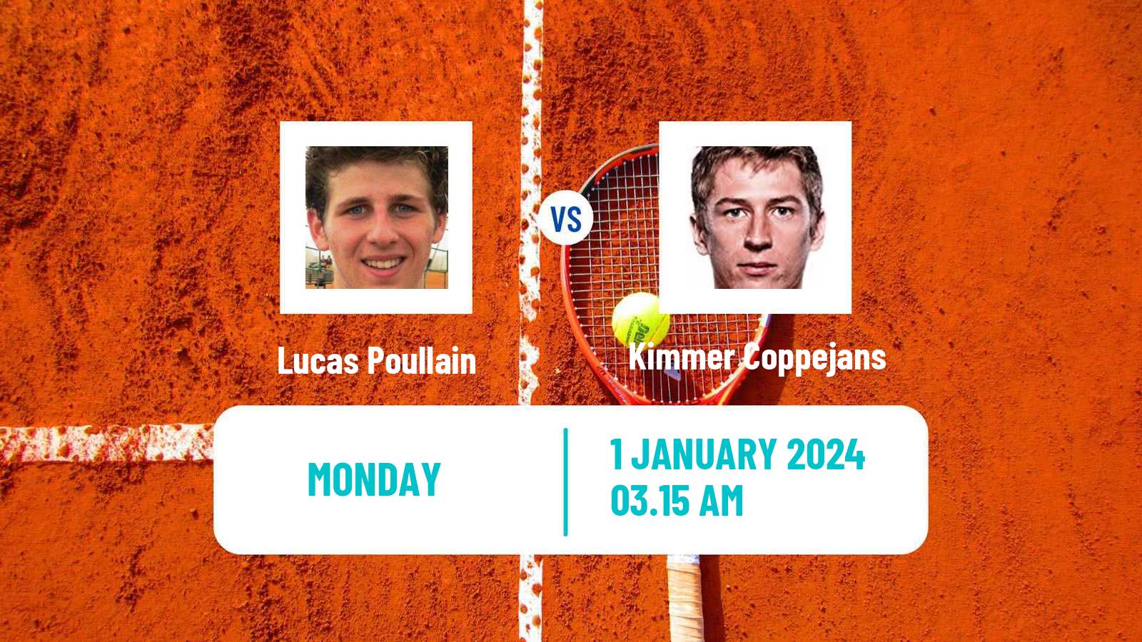 Tennis Nonthaburi Challenger Men Lucas Poullain - Kimmer Coppejans