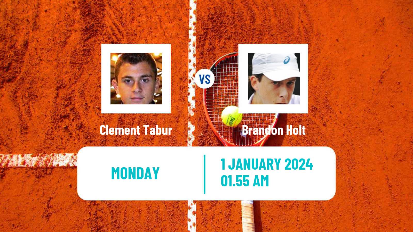 Tennis Nonthaburi Challenger Men Clement Tabur - Brandon Holt