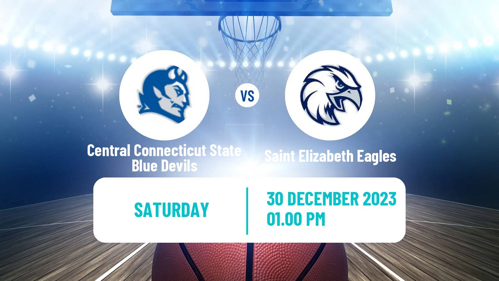 Basketball NCAA College Basketball Central Connecticut State Blue Devils - Saint Elizabeth Eagles