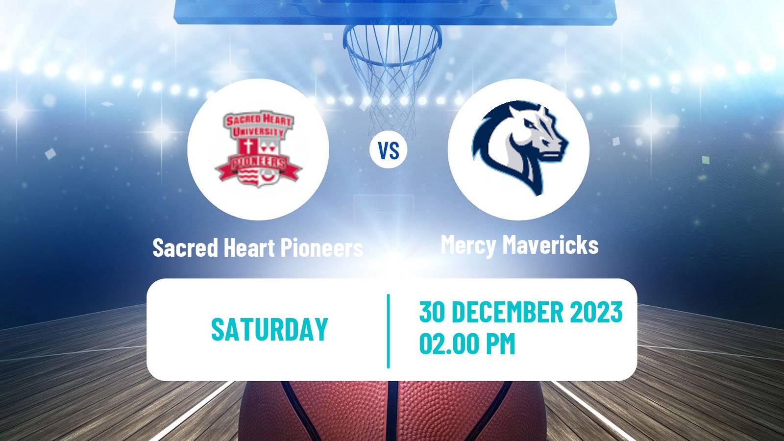 Basketball NCAA College Basketball Sacred Heart Pioneers - Mercy Mavericks