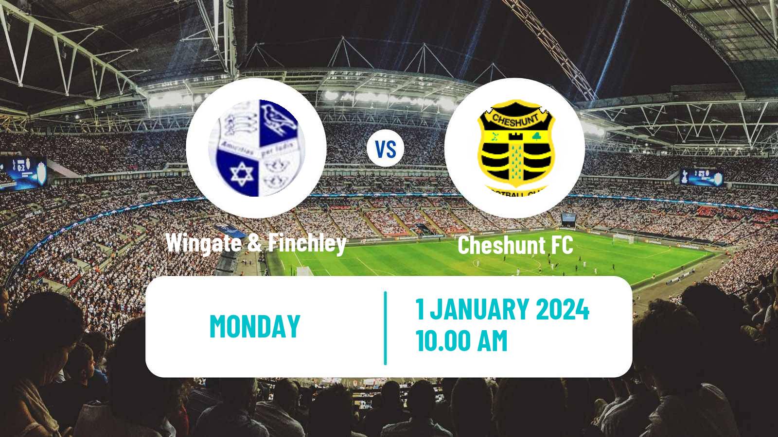 Soccer English Isthmian League Premier Division Wingate & Finchley - Cheshunt