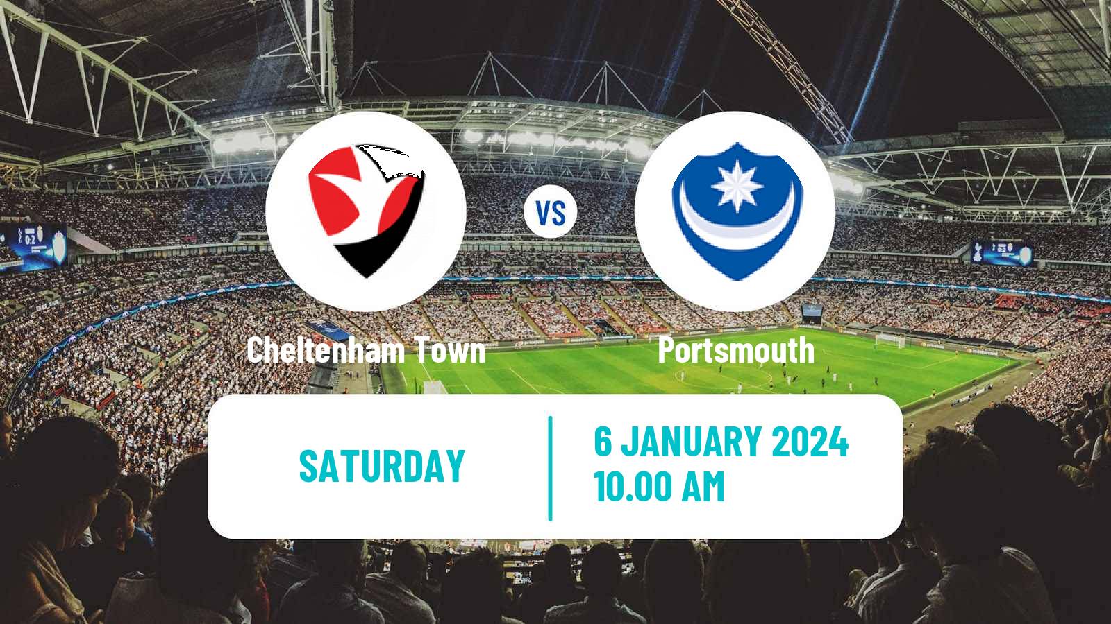 Soccer English League One Cheltenham Town - Portsmouth