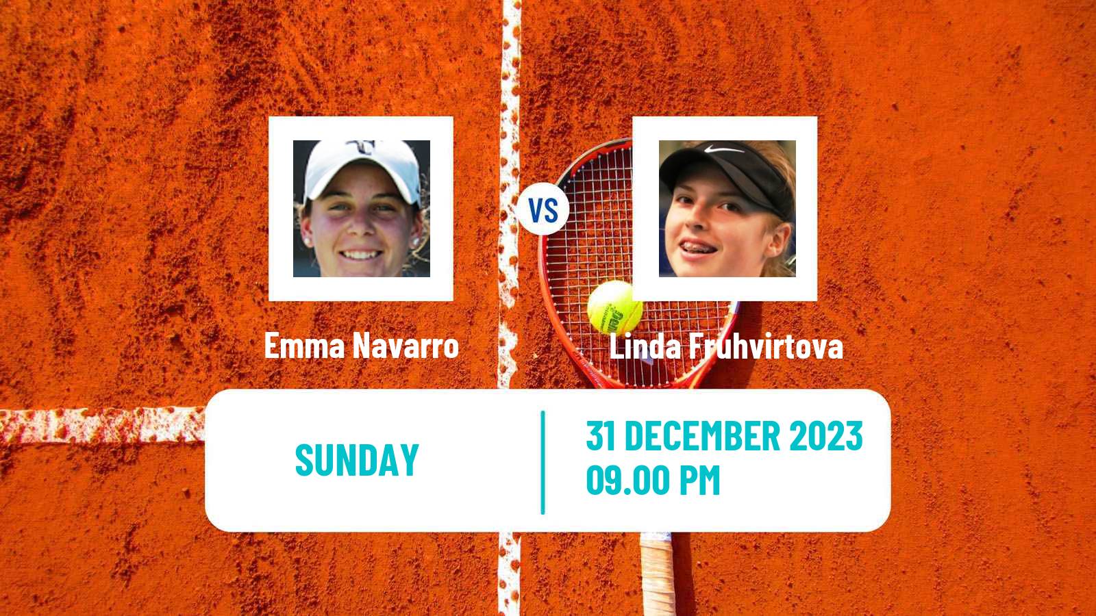 Tennis WTA Auckland Emma Navarro - Linda Fruhvirtova