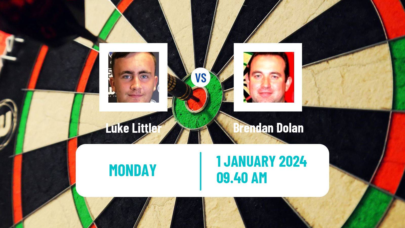 Darts PDC World Championship Luke Littler - Brendan Dolan