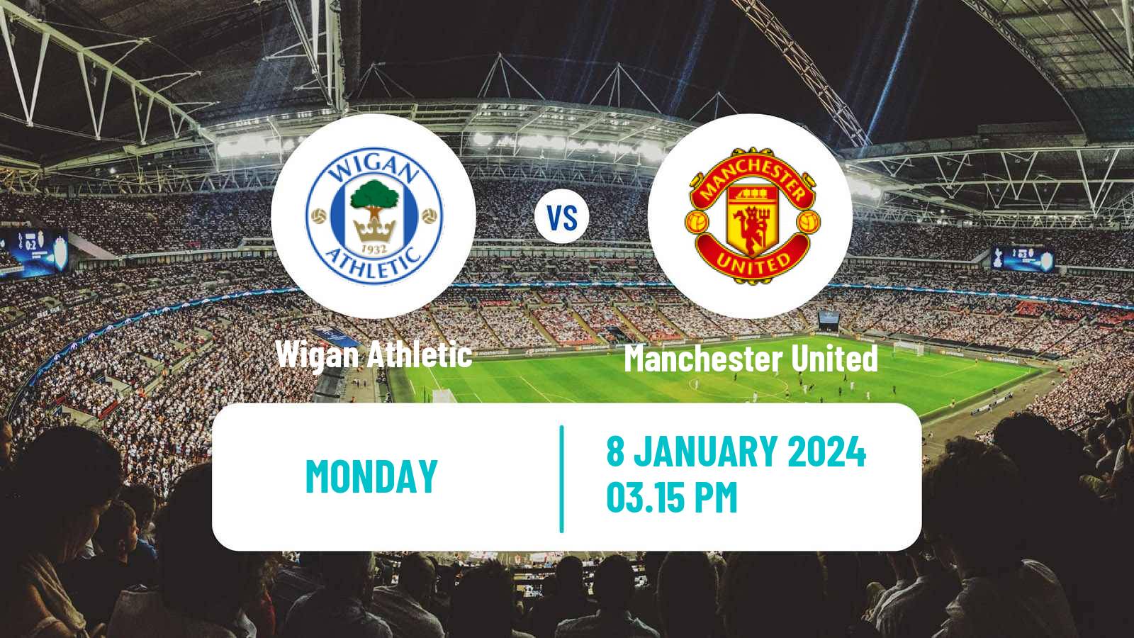 Soccer English FA Cup Wigan Athletic - Manchester United