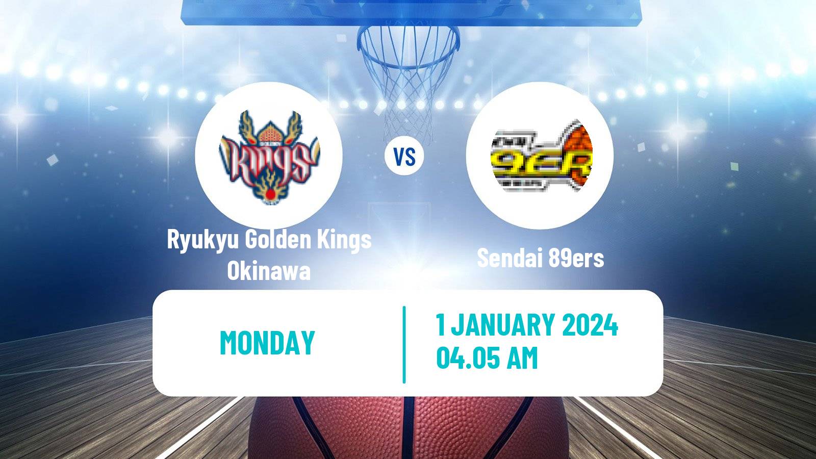 Basketball BJ League Ryukyu Golden Kings Okinawa - Sendai 89ers