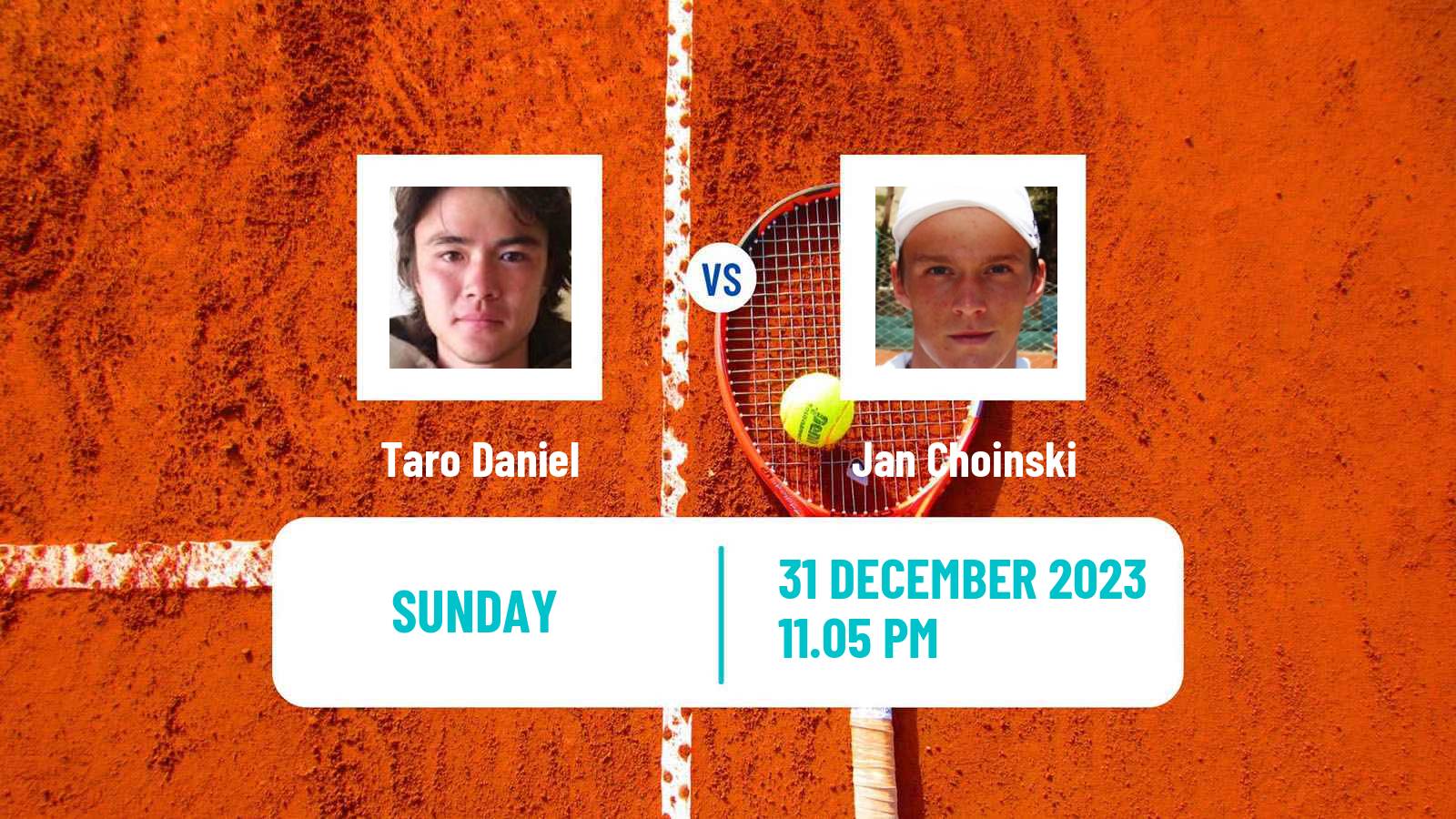 Tennis ATP Hong Kong Taro Daniel - Jan Choinski