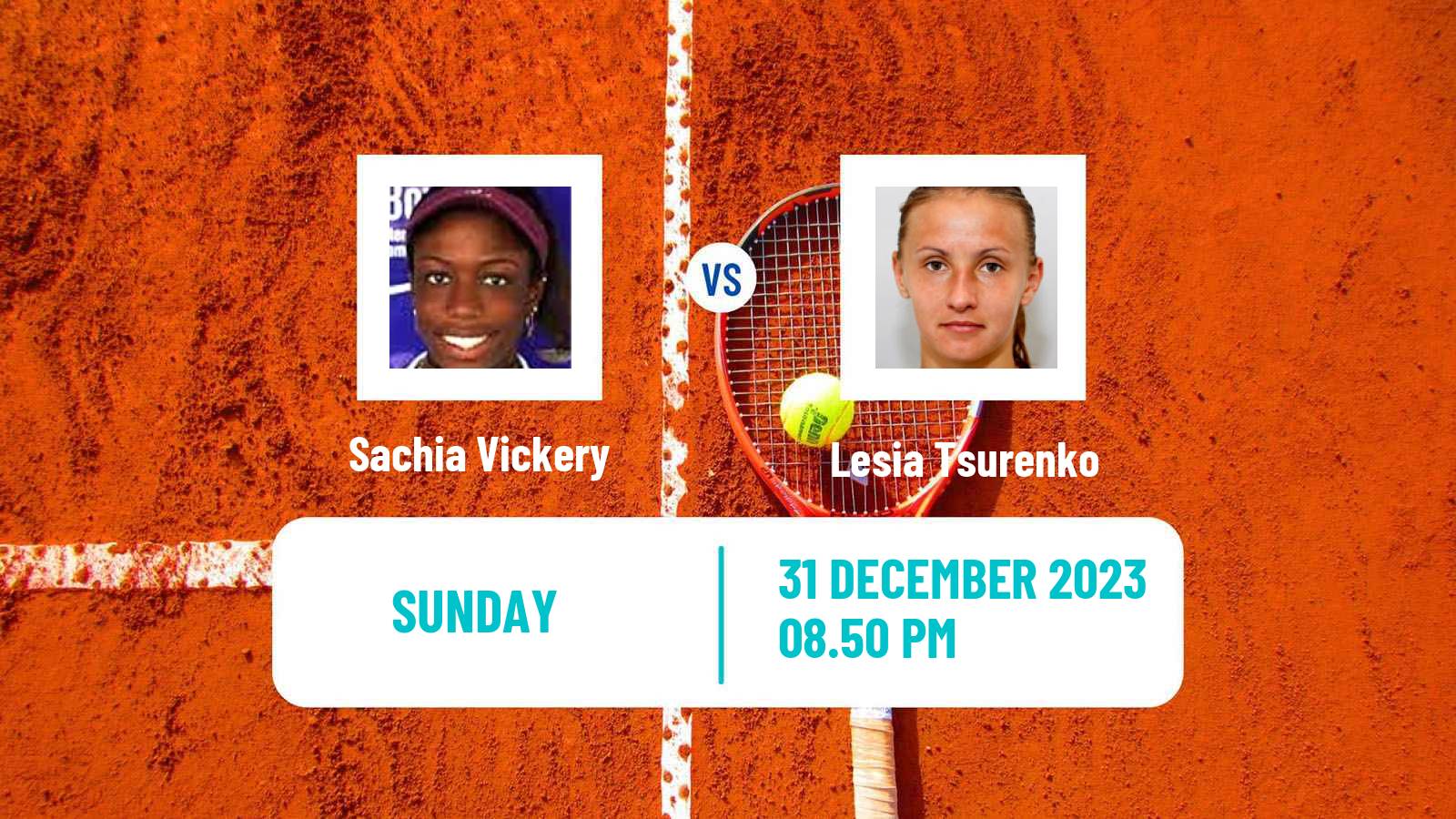 Tennis WTA Auckland Sachia Vickery - Lesia Tsurenko