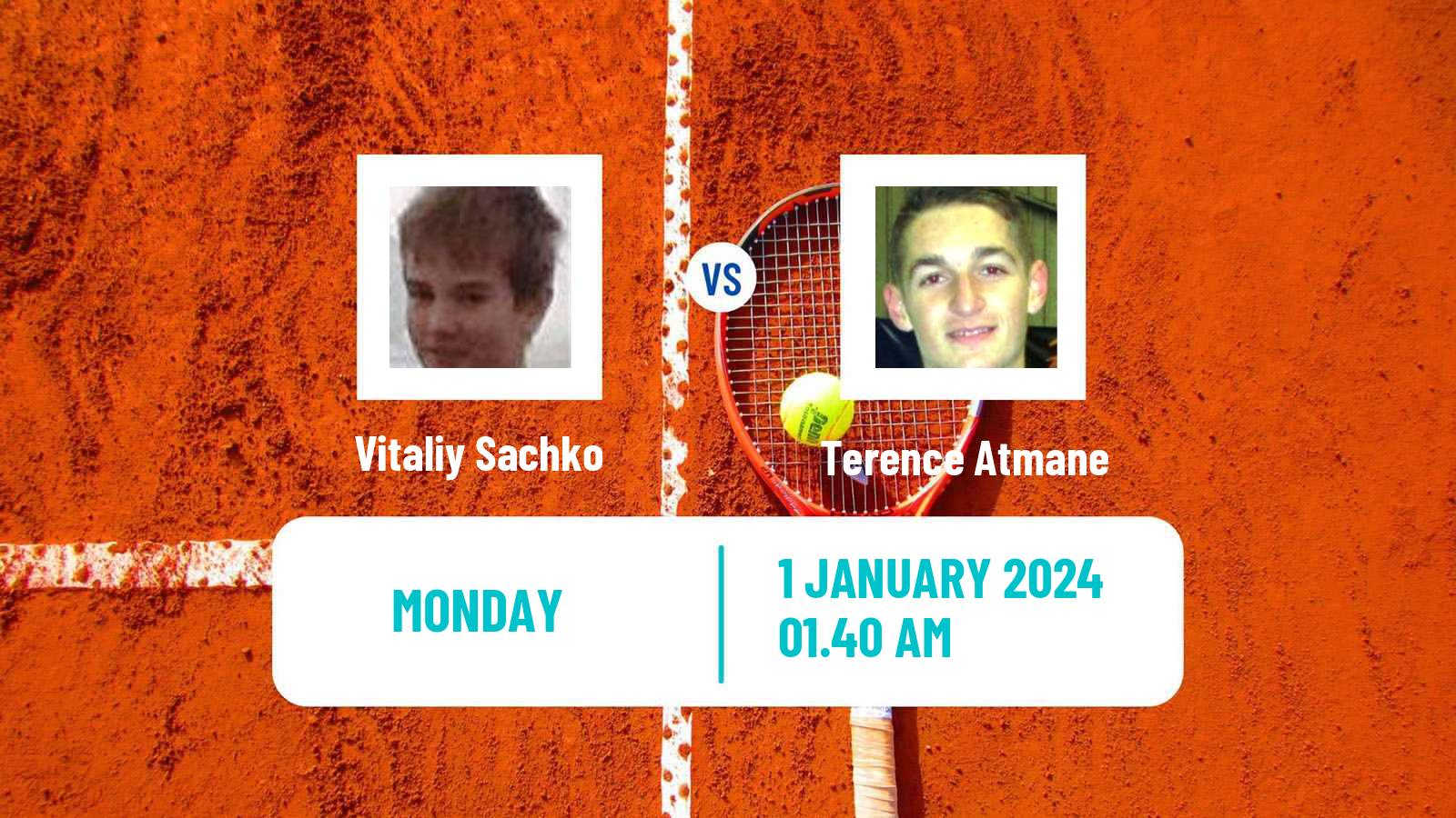 Tennis ATP Hong Kong Vitaliy Sachko - Terence Atmane