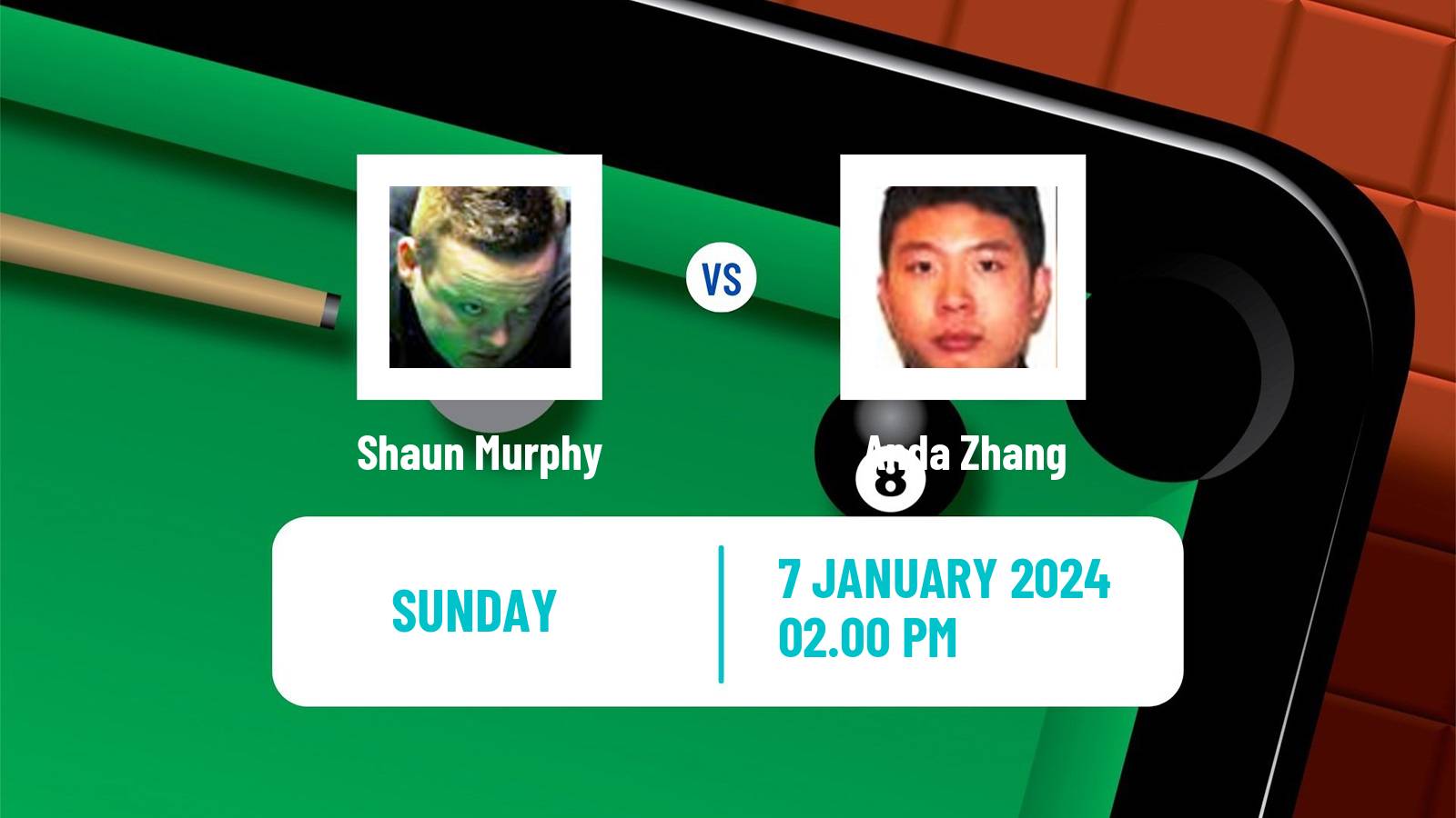 Snooker The Masters Shaun Murphy - Anda Zhang