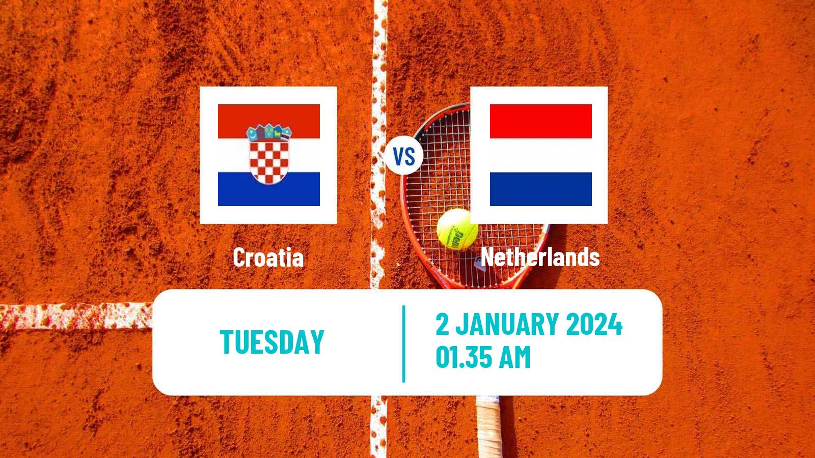 Tennis United Cup Teams Mix Tennis Croatia - Netherlands