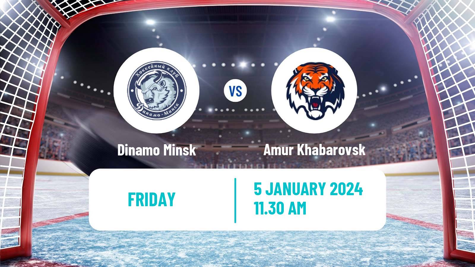 Hockey KHL Dinamo Minsk - Amur Khabarovsk