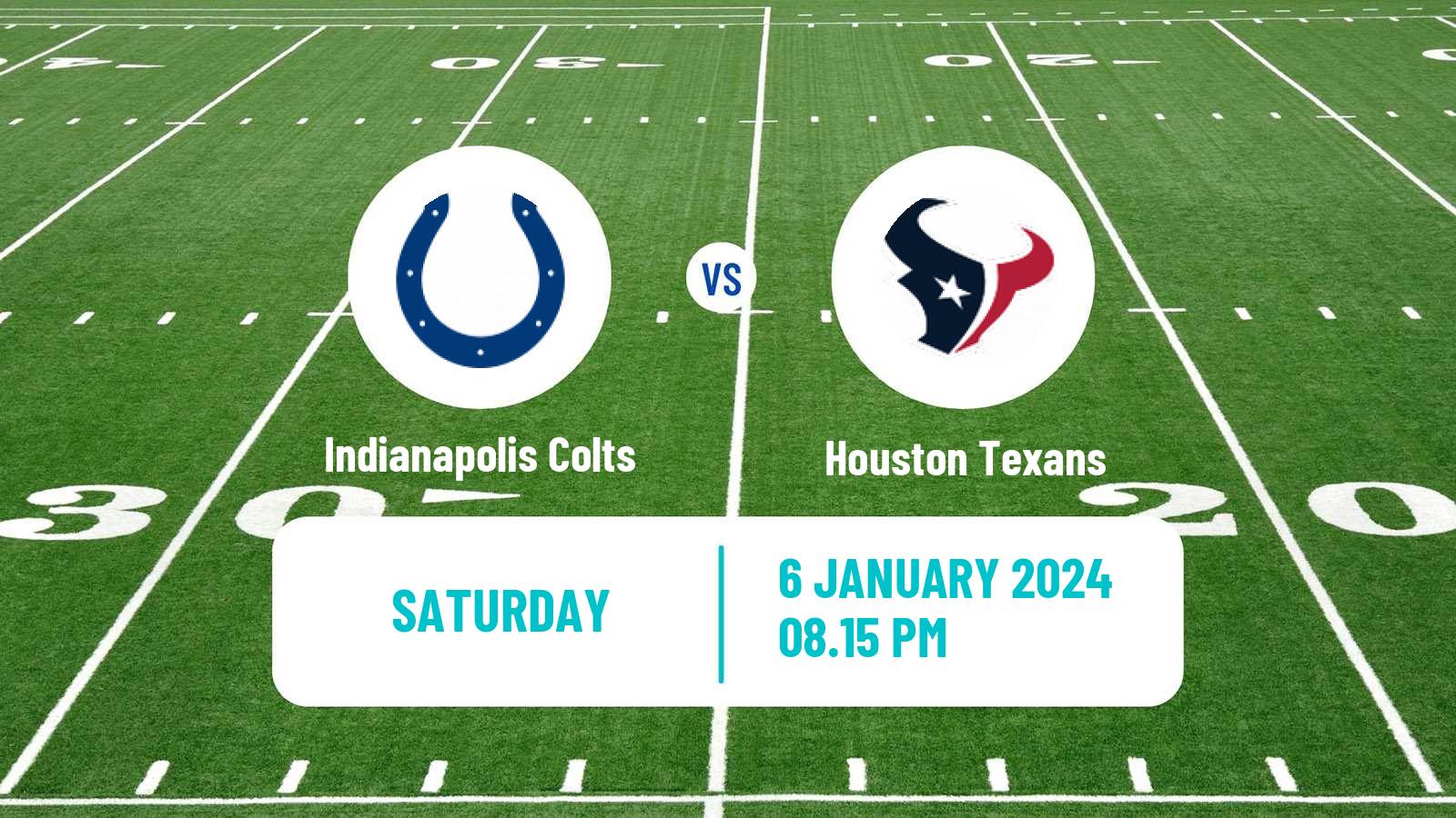 American football NFL Indianapolis Colts - Houston Texans