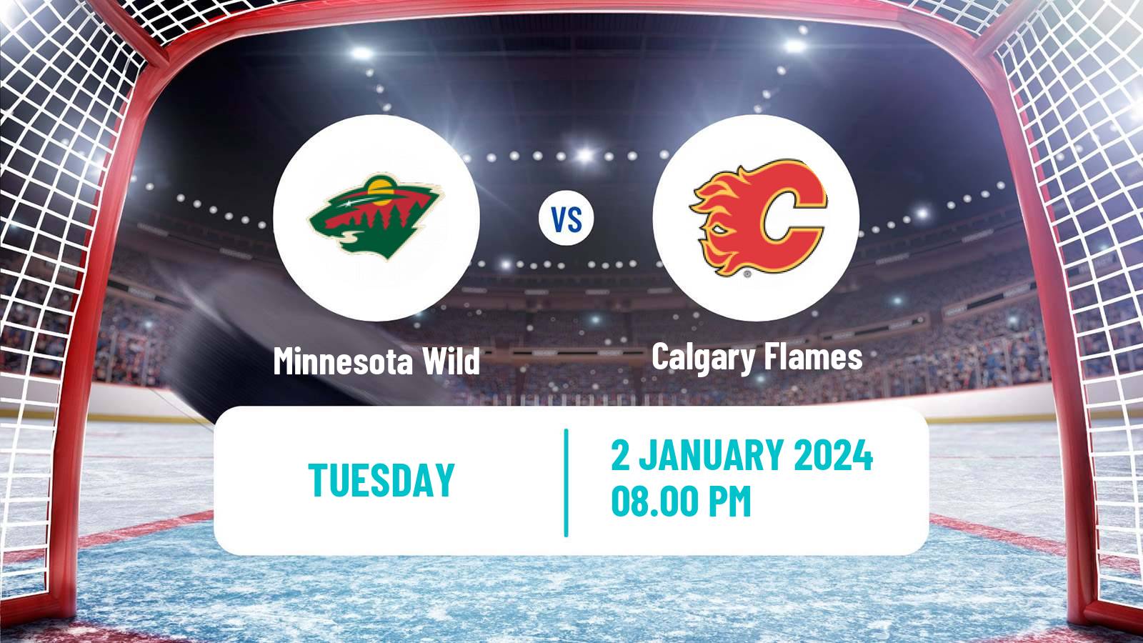 Hockey NHL Minnesota Wild - Calgary Flames