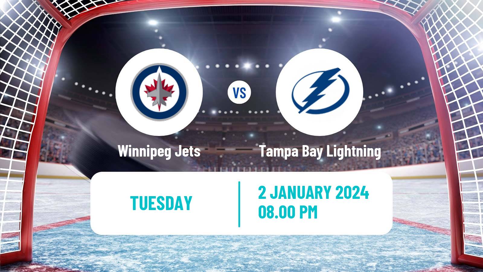 Hockey NHL Winnipeg Jets - Tampa Bay Lightning