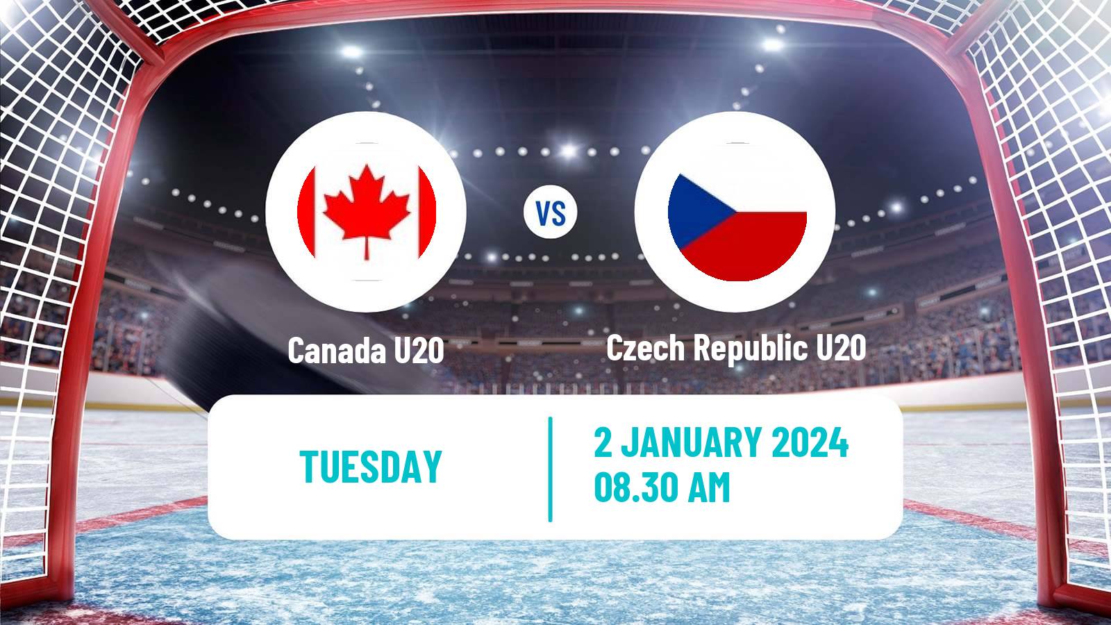 Hockey IIHF World U20 Championship Canada U20 - Czech Republic U20