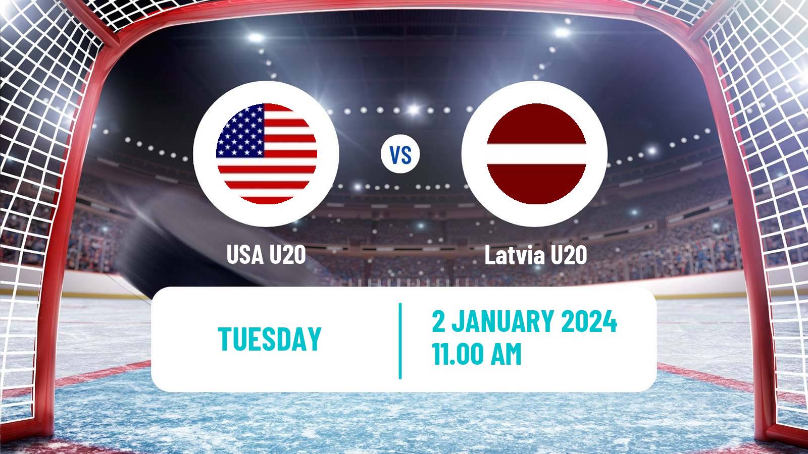 Hockey IIHF World U20 Championship USA U20 - Latvia U20