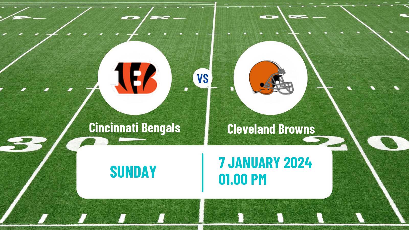 American football NFL Cincinnati Bengals - Cleveland Browns