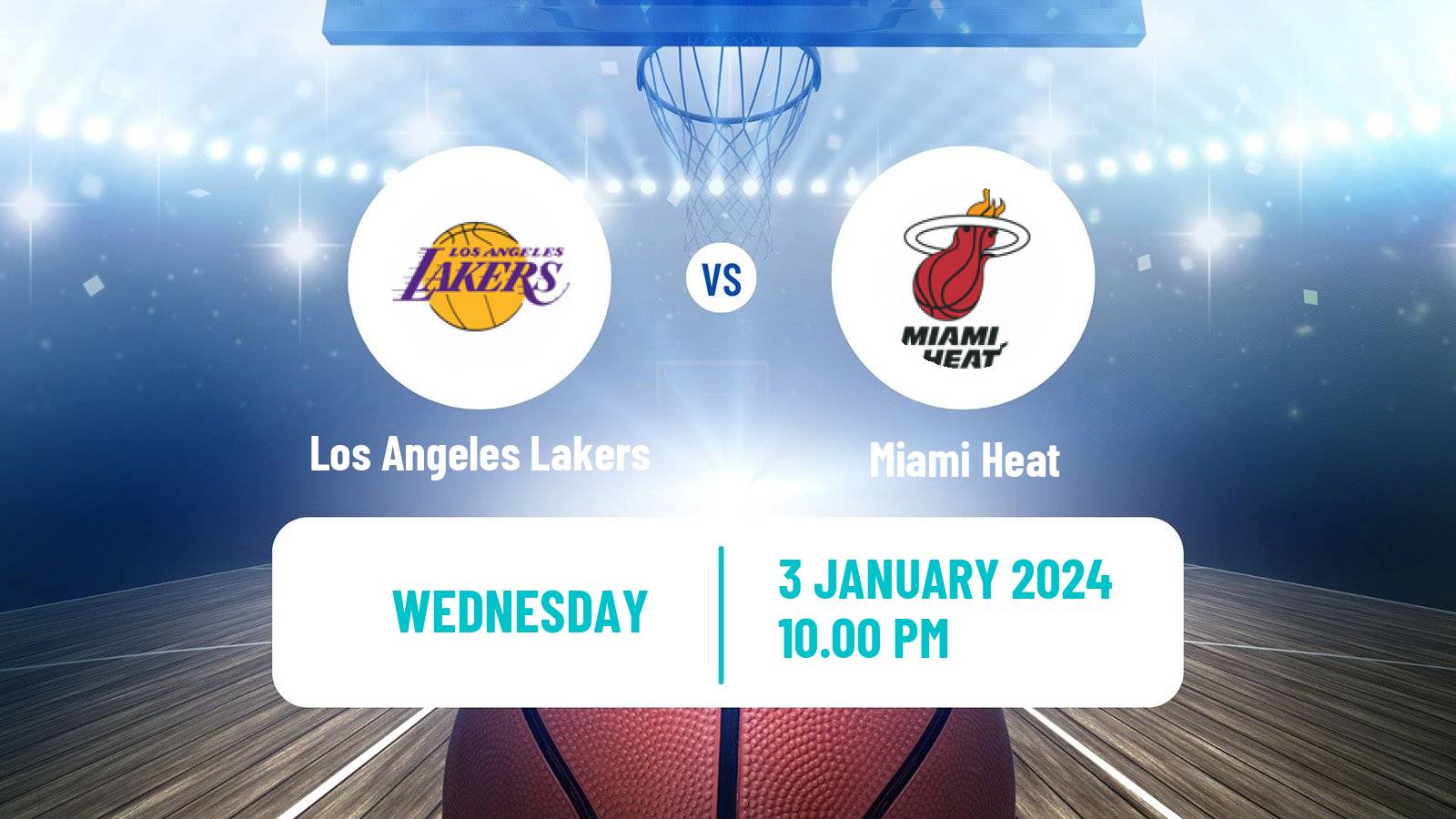 Basketball NBA Los Angeles Lakers - Miami Heat
