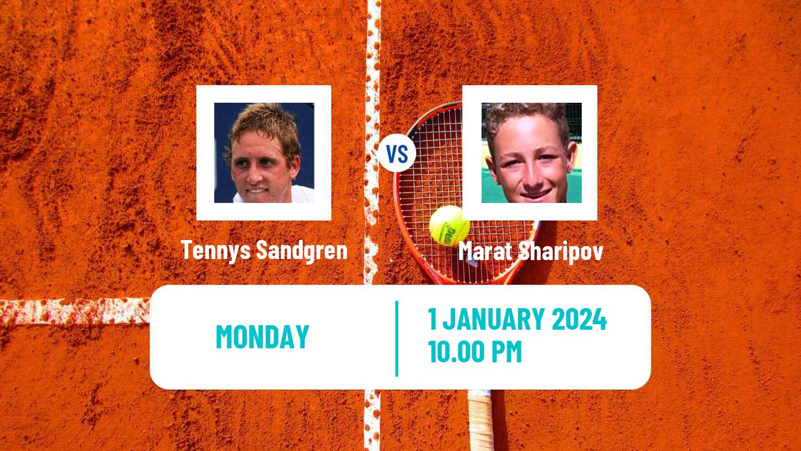 Tennis Nonthaburi Challenger Men Tennys Sandgren - Marat Sharipov