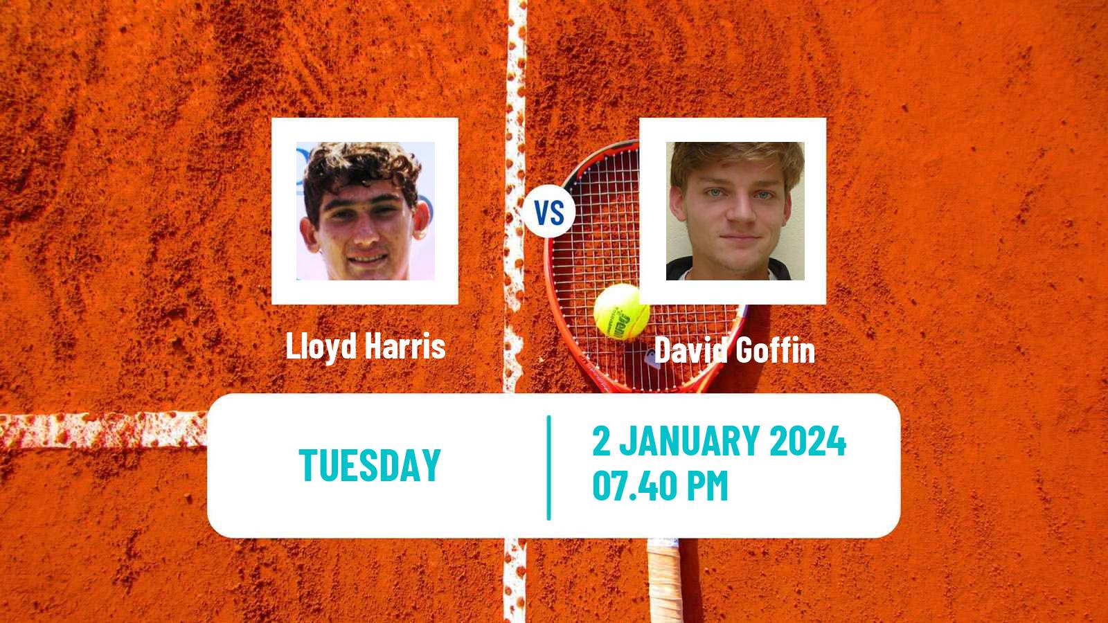 Tennis Canberra Challenger Men Lloyd Harris - David Goffin