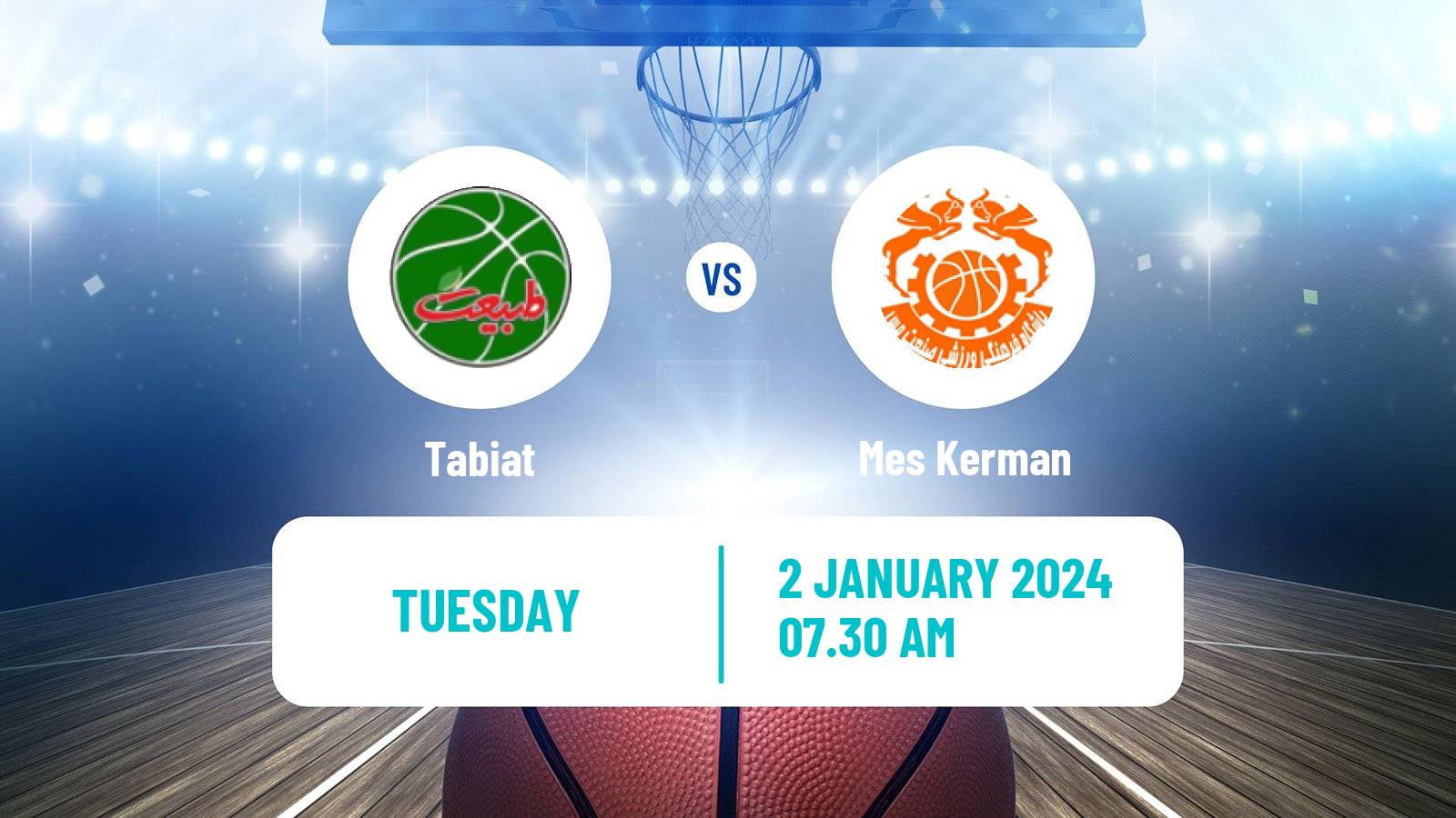 Basketball Iran Super League Basketball Tabiat - Mes Kerman