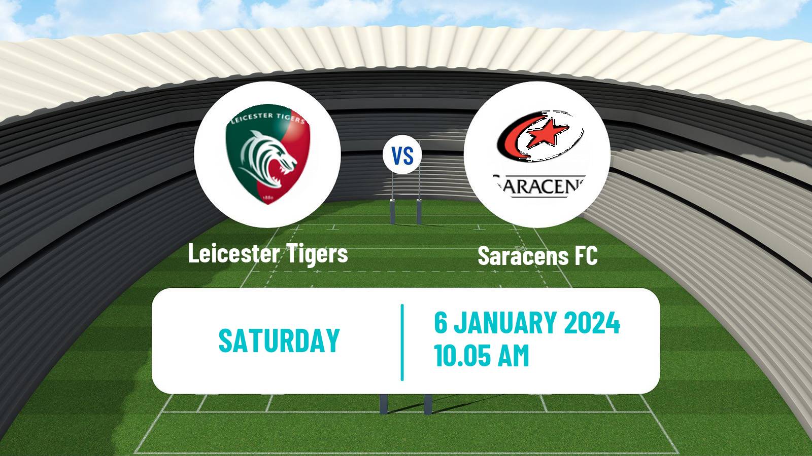 Rugby union English Premiership Rugby Leicester Tigers - Saracens