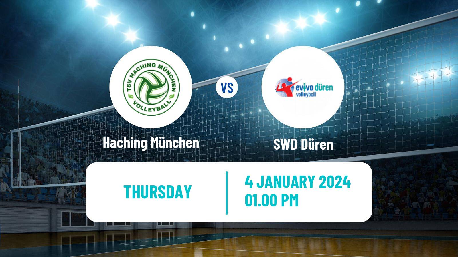 Volleyball German Bundesliga Volleyball Haching München - Düren