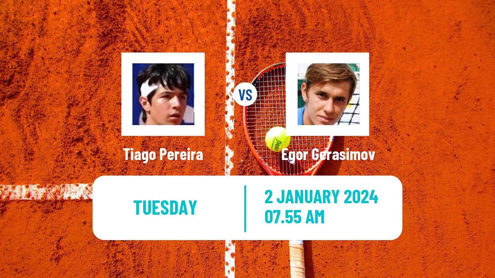 Tennis Oeiras Challenger Men Tiago Pereira - Egor Gerasimov