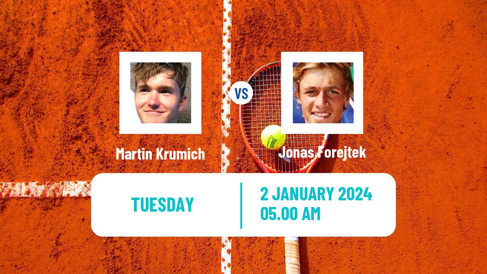 Tennis ITF M25 Esch Alzette Men 2024 Martin Krumich - Jonas Forejtek