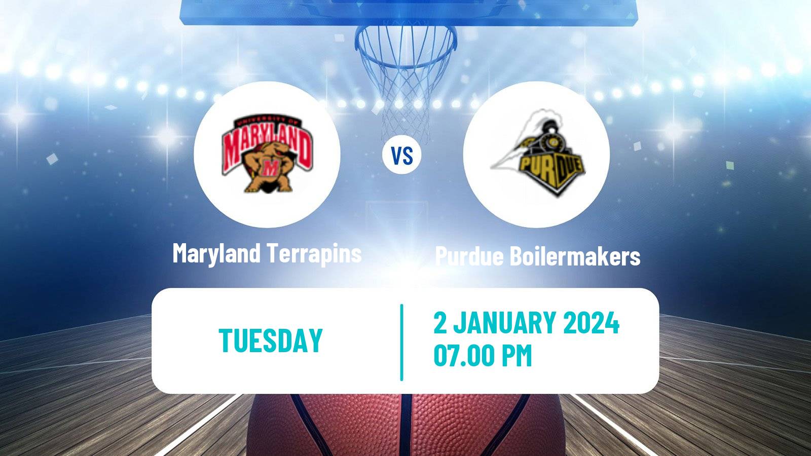 Basketball NCAA College Basketball Maryland Terrapins - Purdue Boilermakers