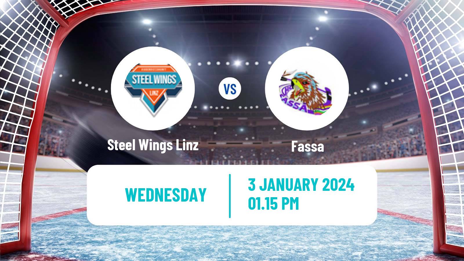 Hockey Alps Hockey League Steel Wings Linz - Fassa