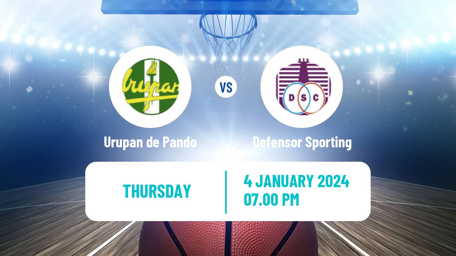 Basketball Uruguayan Liga Basketball Urupan de Pando - Defensor Sporting