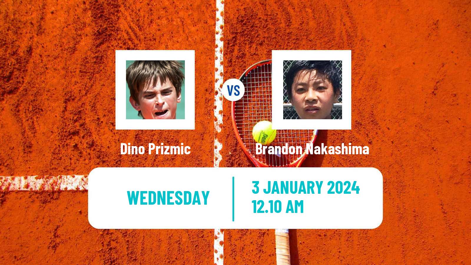 Tennis Canberra Challenger Men Dino Prizmic - Brandon Nakashima
