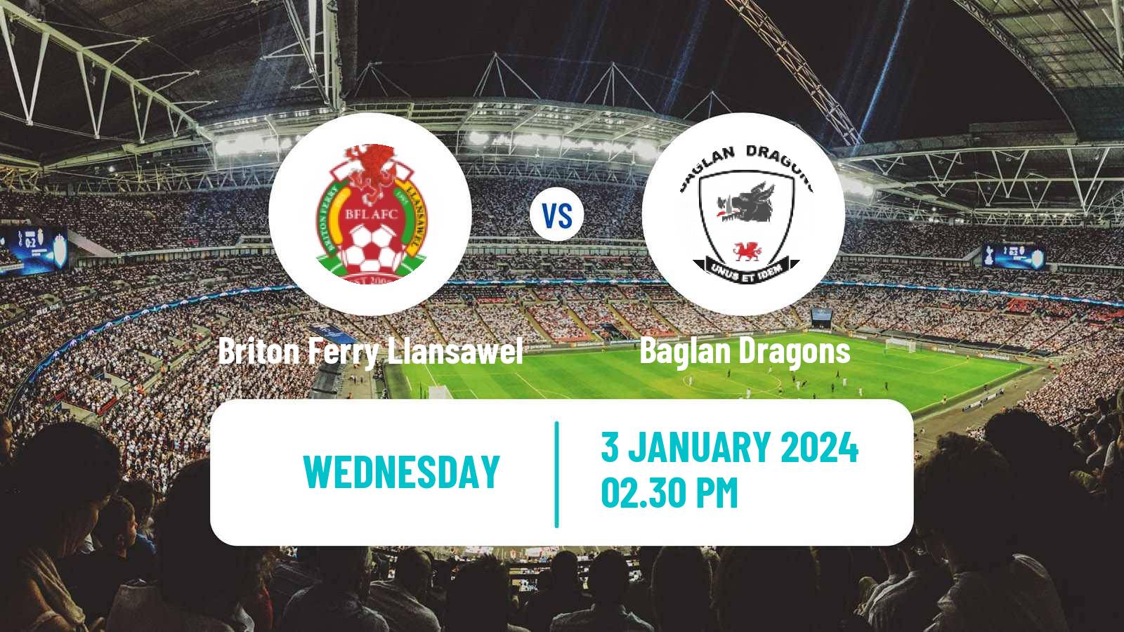 Soccer Welsh Cymru South Briton Ferry Llansawel - Baglan Dragons