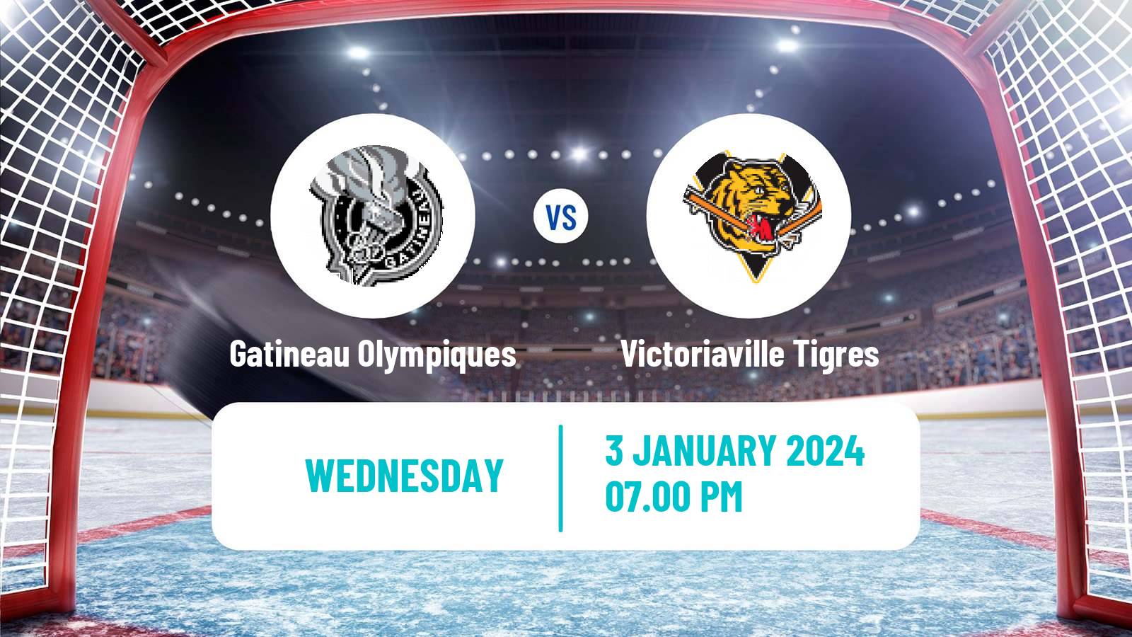 Hockey QMJHL Gatineau Olympiques - Victoriaville Tigres