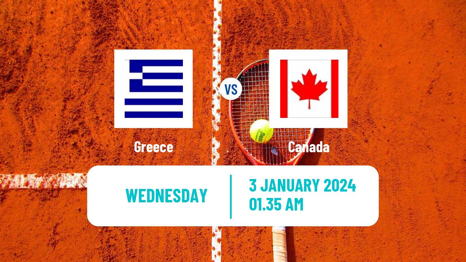 Tennis United Cup Teams Mix Tennis Greece - Canada