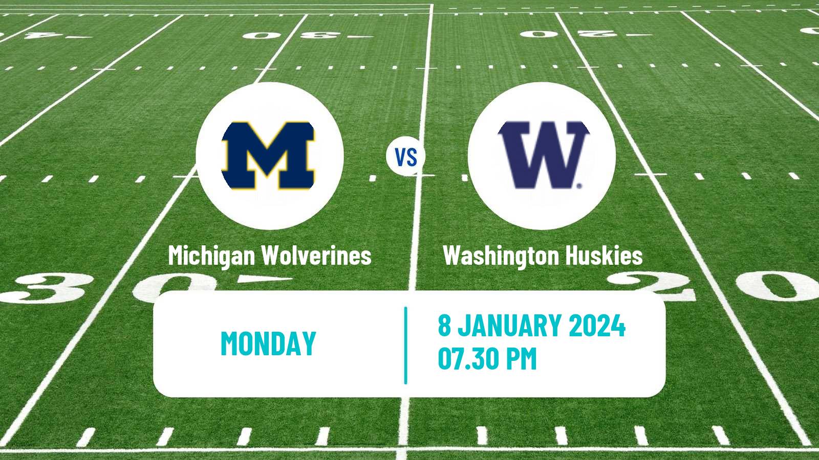 American football NCAA College Football Michigan Wolverines - Washington Huskies