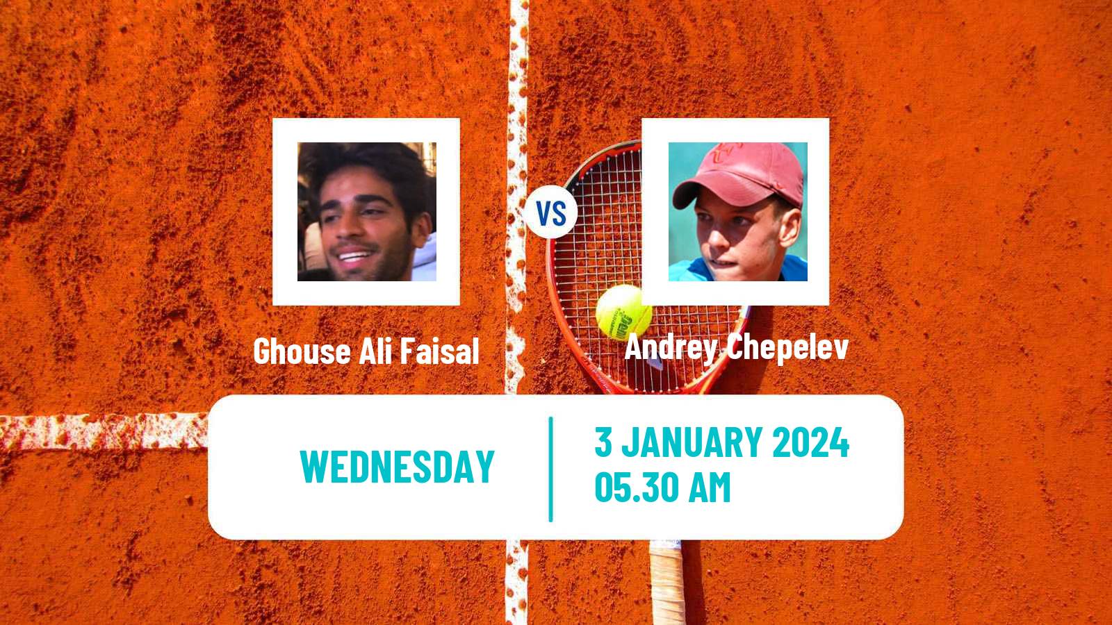 Tennis ITF M15 Kish Island Men Ghouse Ali Faisal - Andrey Chepelev