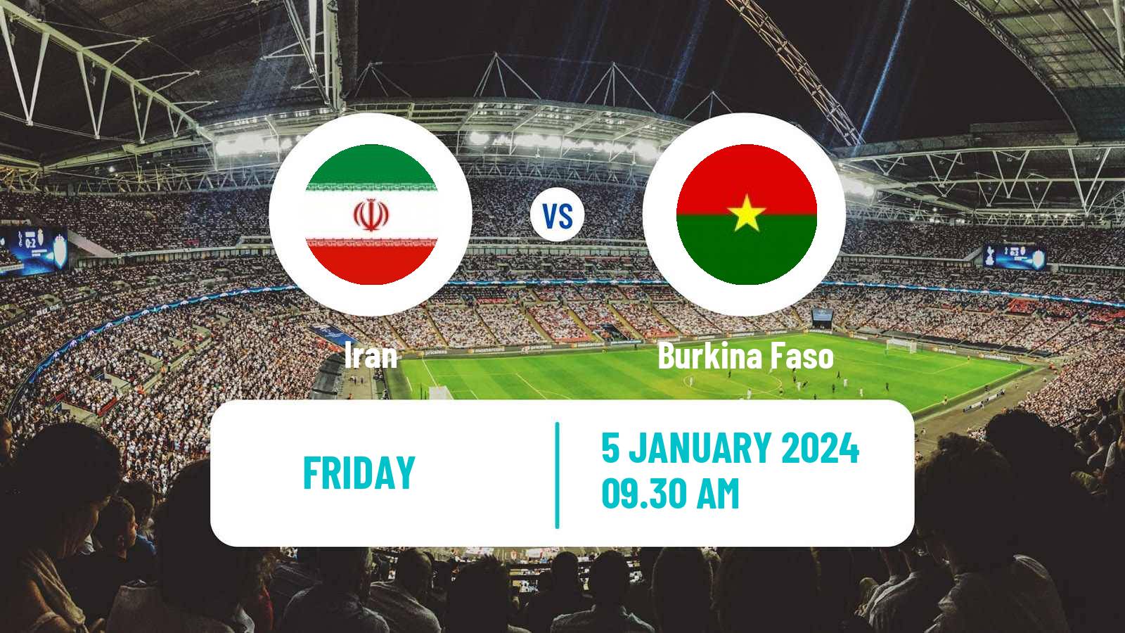 Soccer Friendly Iran - Burkina Faso