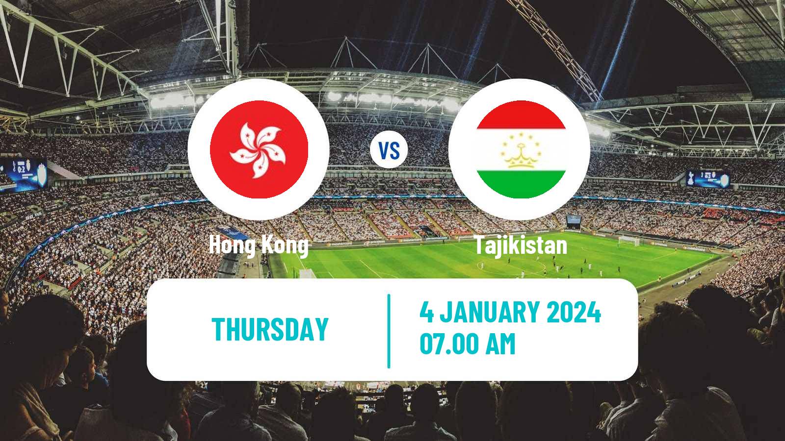 Soccer Friendly Hong Kong - Tajikistan