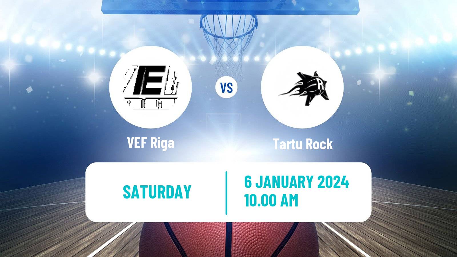 Basketball Estonian–Latvian Basketball League VEF Riga - Tartu Rock