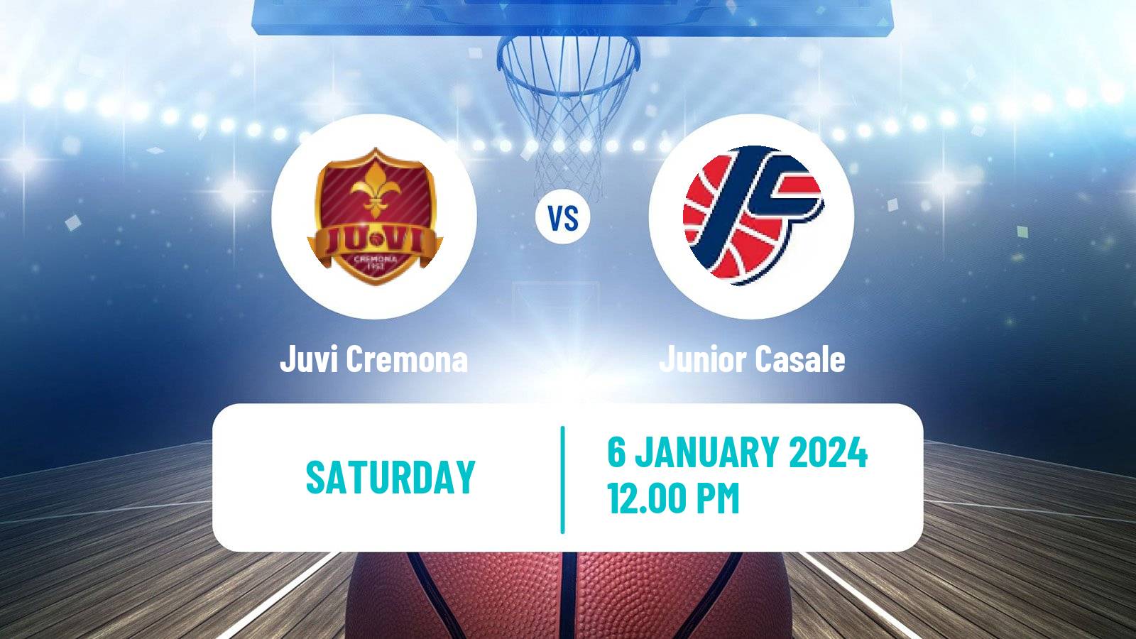 Basketball Italian Serie A2 Basketball Juvi Cremona - Junior Casale