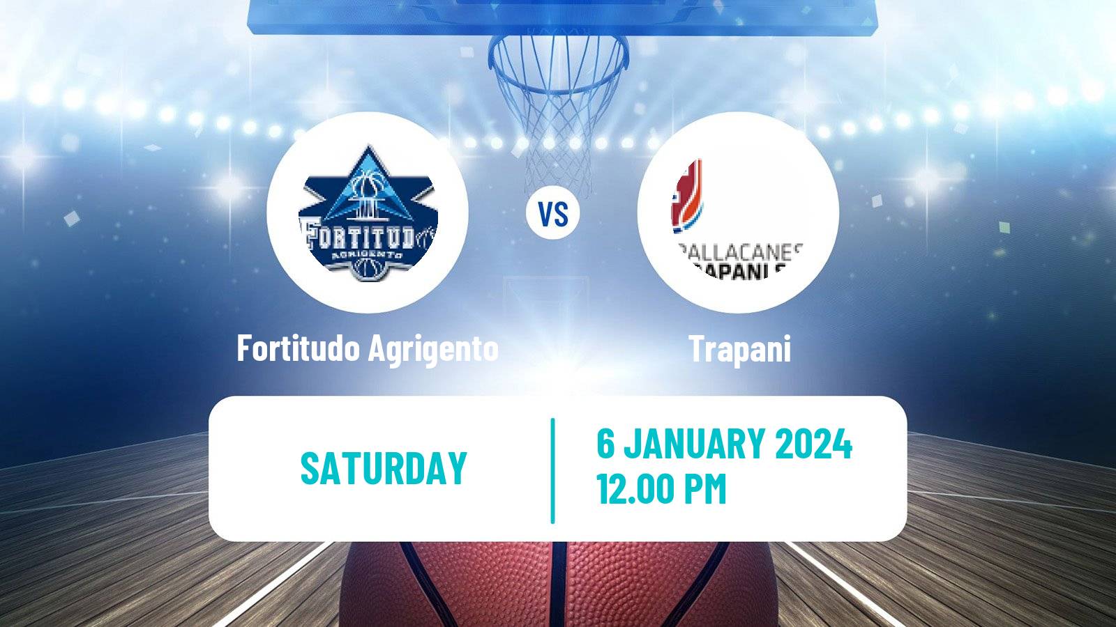 Basketball Italian Serie A2 Basketball Fortitudo Agrigento - Trapani